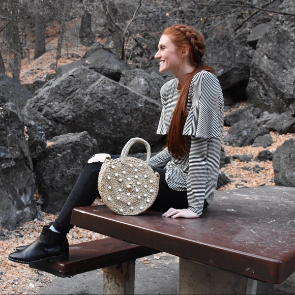 Striped Ruffle Tee - Picture 3 of 4